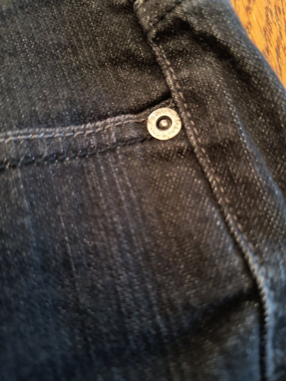 Calvin Klein Ultimate Bootcut Jeans 33/16 Dark Wash Cotton Blend 28" Inseam - Picture 5 of 9